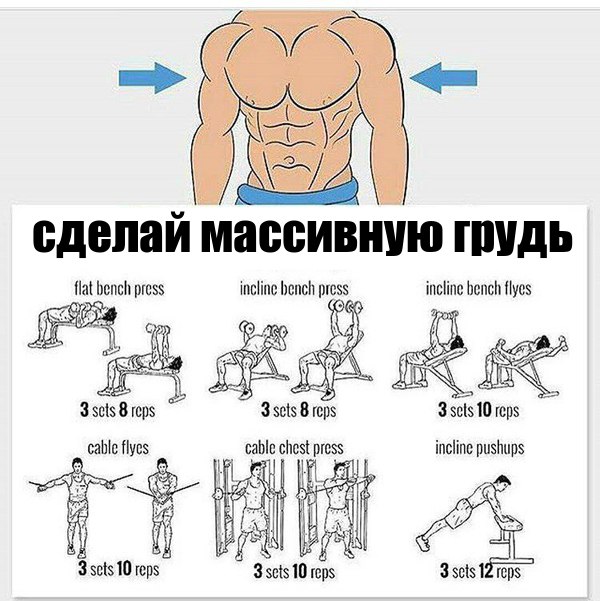 Комплексы упражнений - сделай мощную, сделай массивную, сделай огромные!